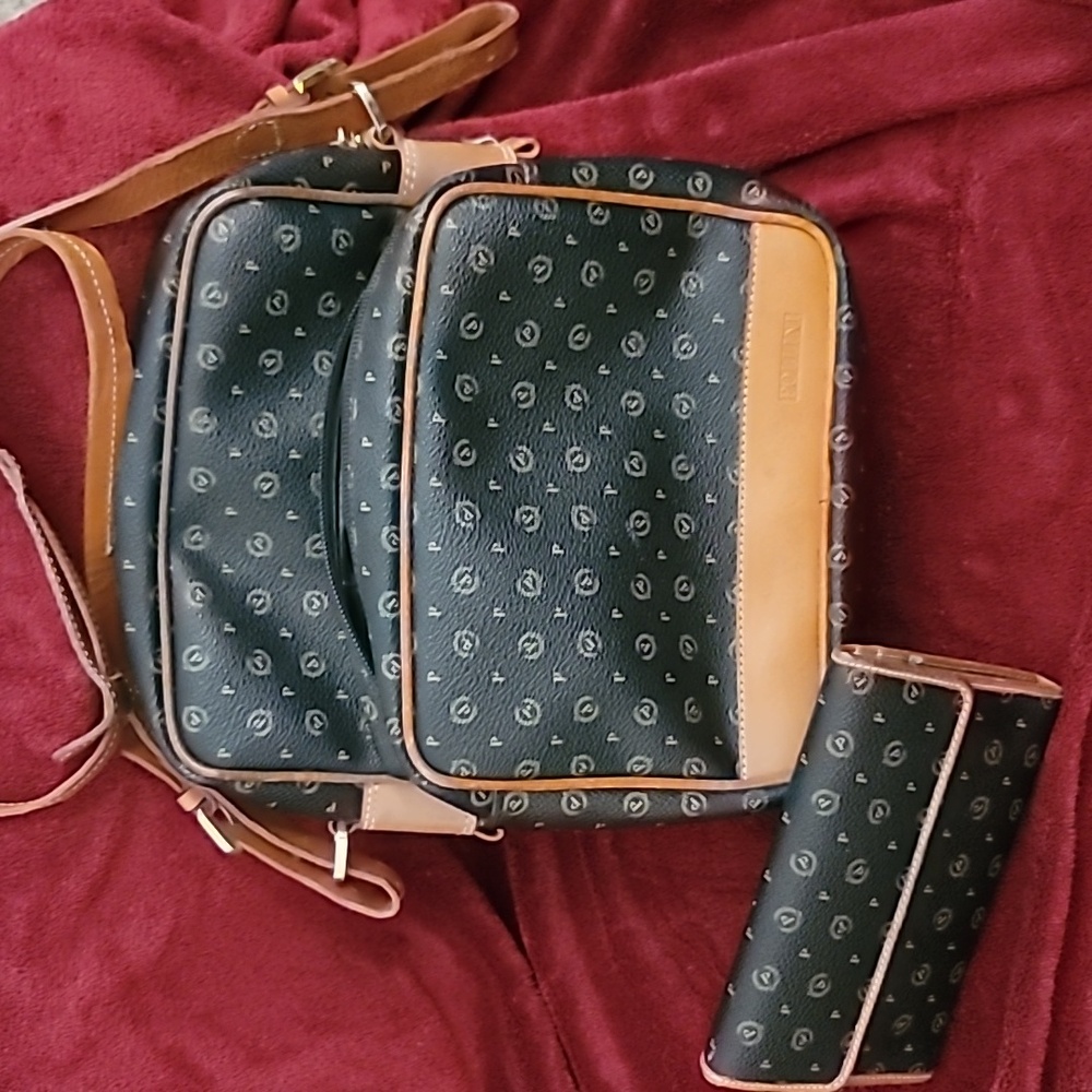 Vintage Pollini Crossbody Bag With Matching Wallet